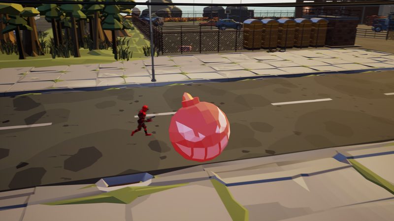 Ballerball: two teams chase the ball