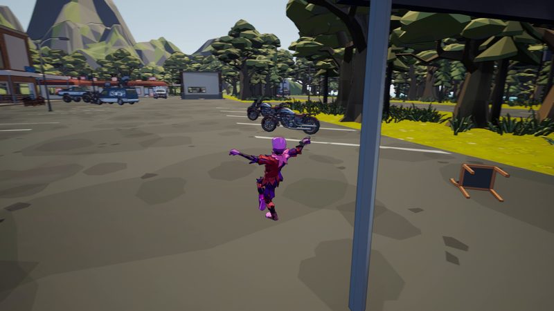 A clown dances on Stores